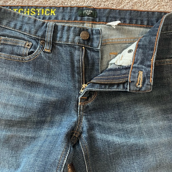 J. Crew Matchstick Straight Leg, Full Length Classic Women's Blue Jeans, Sz. 28R - Picture 10 of 12